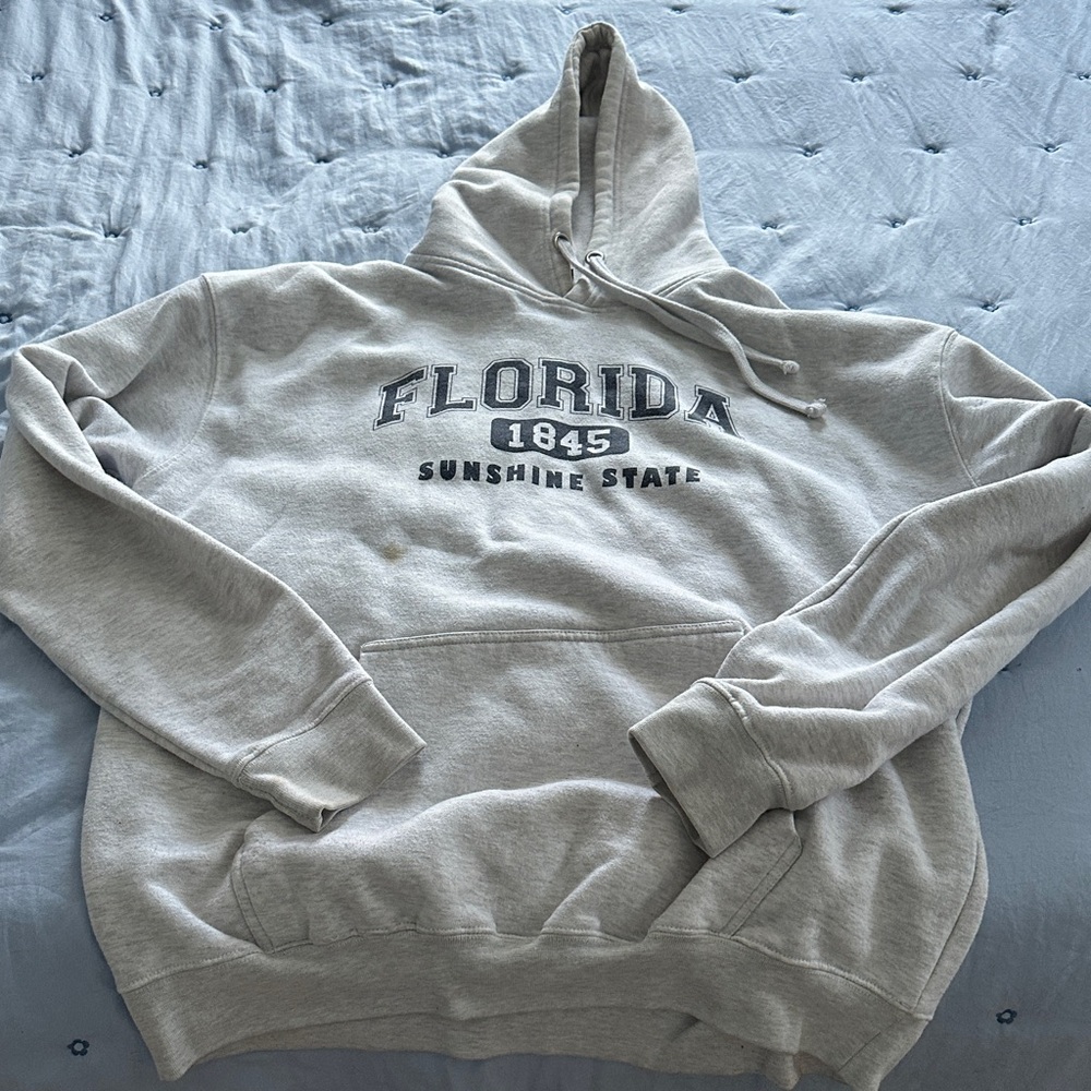 Florida 1845 Sunshine State Men's Hoodie - Light Gray